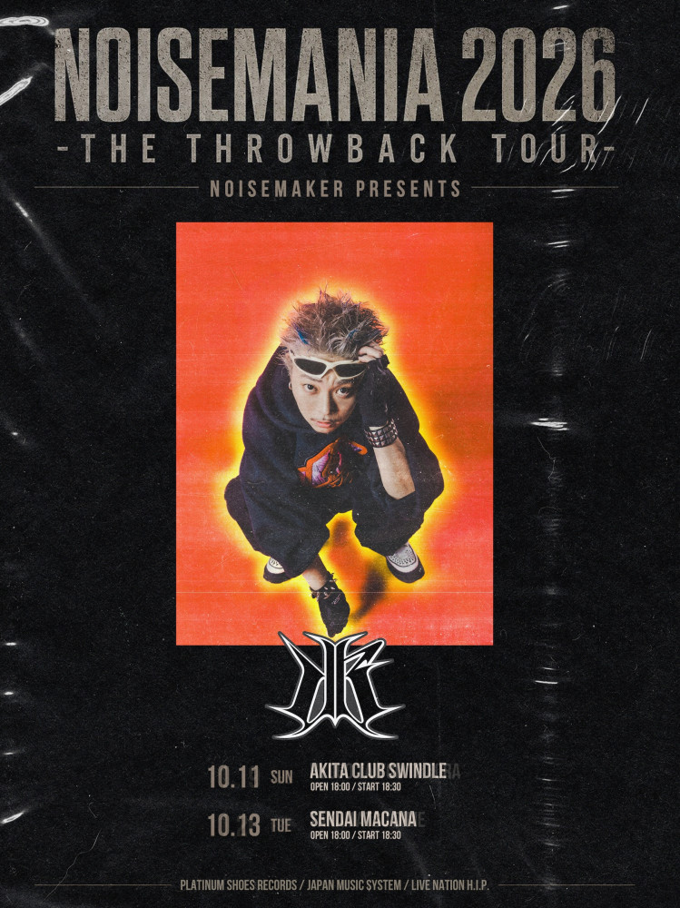 JUBEE 『NOISEMAKER NOISEMANIA 2026〜THE THROWBACK TOUR〜』 出演決定！