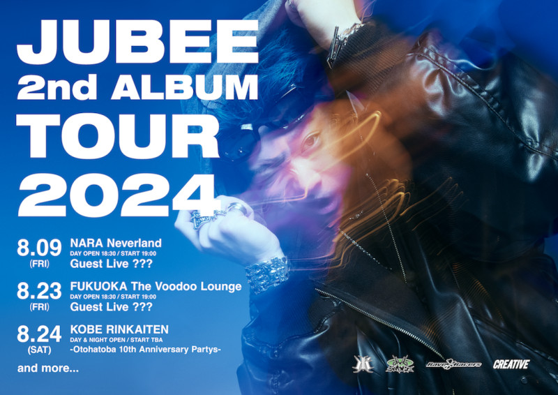 JUBEE 2nd Album Tour 2024開催決定！